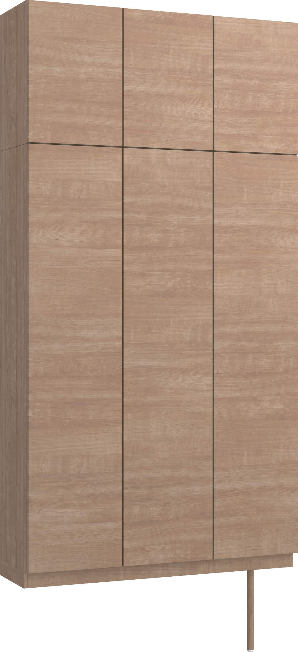 玄関収納　イエリア　開き戸ユニット　フラット横木目　Ｓ３７　トールＰＬＡＮ　ロング収納Ａ　ウッド扉　１２００幅　〈トープグレー柄〉　ハンドルレス