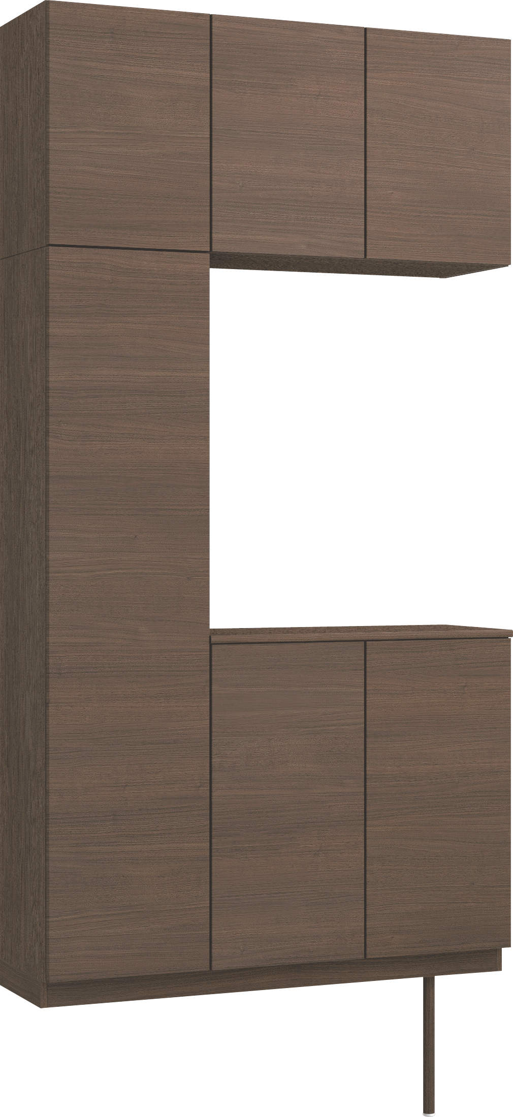 玄関収納　イエリア　開き戸ユニット　フラット横木目　Ｓ３１　コの字ＰＬＡＮ　シューズ収納　ウッド扉　１２００幅　〈ダルブラウン柄〉　ハンドルレス