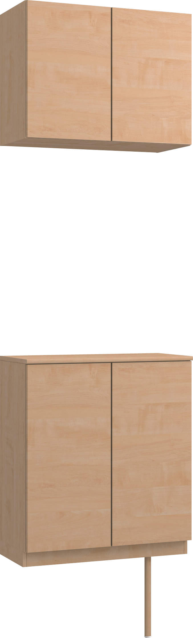 玄関収納　イエリア　開き戸ユニット　フラット横木目　Ｓ６１　二の字ＰＬＡＮ　ウッド扉　７４０幅　〈ミルベージュ柄〉　ハンドルレス