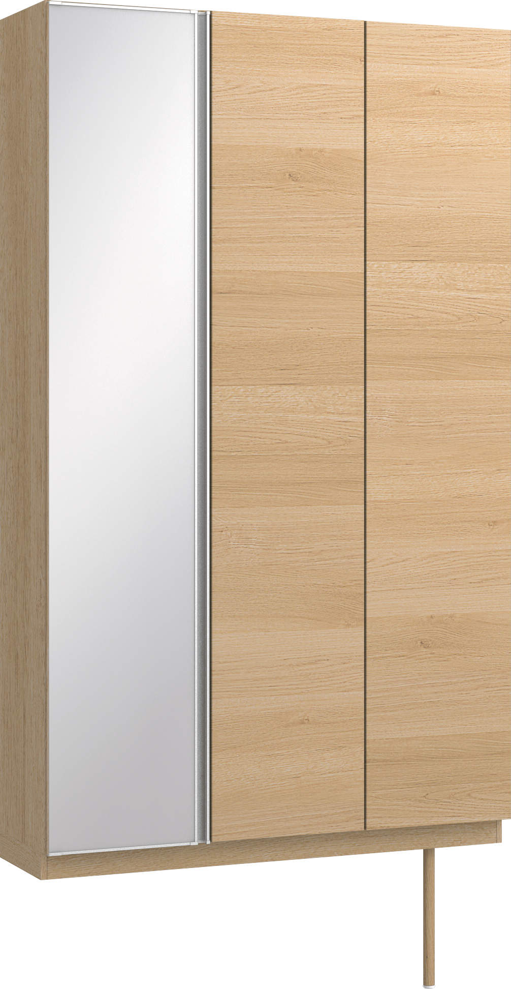 玄関収納　イエリア　開き戸ユニット　フラット横木目　Ｓ９２　トールＰＬＡＮ　シューズ収納　ミラー扉　１２００幅　〈ライトオーカー柄〉　ハンドルレス