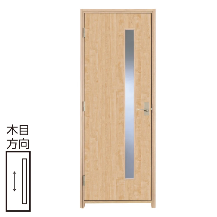 防音ドア[アドバンス(A)防音タイプ]   扉 A25デザイン 幅755 高2100〈ミルベージュ〉右・左開き兼用