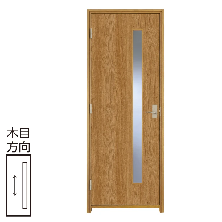 防音ドア[アドバンス(A)防音タイプ]   扉 A25デザイン 幅780 高2100〈ティーブラウン〉右・左開き兼用