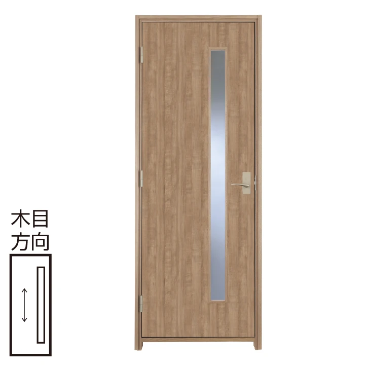 防音ドア[アドバンス(A)防音タイプ]   扉 A25デザイン 幅755 高2100〈トープグレー〉右・左開き兼用