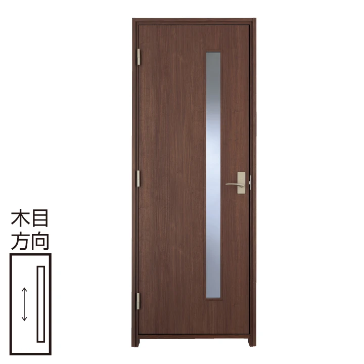 防音ドア[アドバンス(A)防音タイプ]   扉 A25デザイン 幅755 高2100〈ダルブラウン〉右・左開き兼用