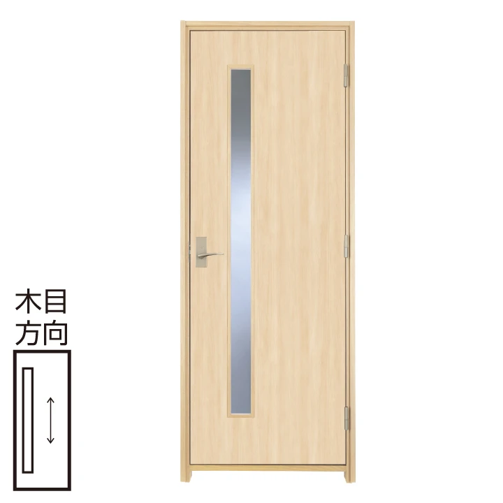 防音ドア[アドバンス(A)防音タイプ]   扉 A25デザイン 幅755 高2100〈クリアベージュ〉右・左開き兼用