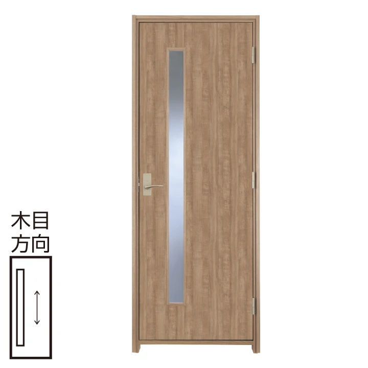 防音ドア[アドバンス(A)防音タイプ]   扉 A25デザイン 幅780 高2100〈トープグレー〉右・左開き兼用