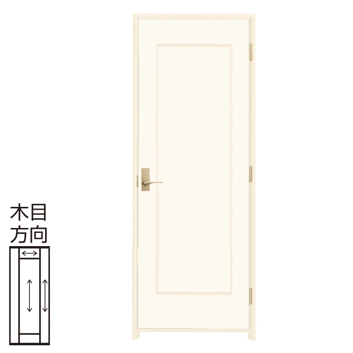 防音ドア[アドバンス(A)防音タイプ]   扉 A01デザイン 幅780 高2100 〈モノホワイト〉右・左開き兼用