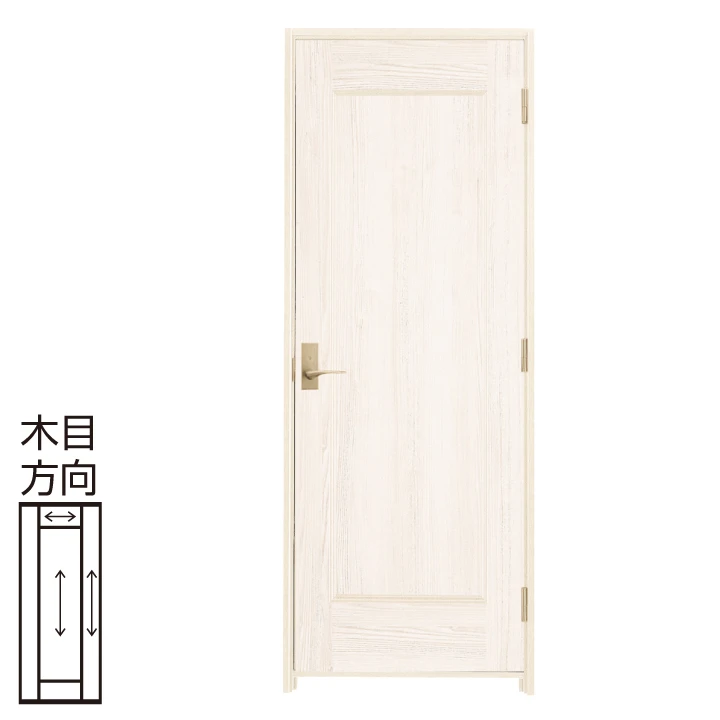 防音ドア[アドバンス(A)防音タイプ]   扉 A01デザイン 幅755 高2100〈ネオホワイト〉右・左開き兼用