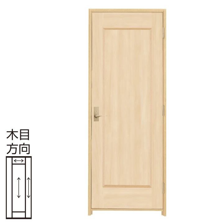 防音ドア[アドバンス(A)防音タイプ]   扉 A01デザイン 幅755 高2100〈クリアベージュ〉右・左開き兼用