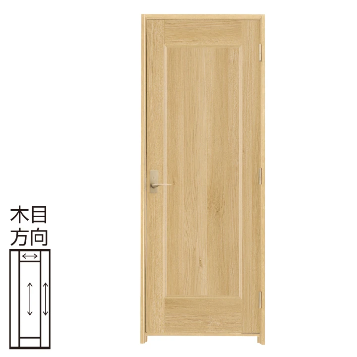 防音ドア[アドバンス(A)防音タイプ]   扉 A01デザイン 幅755 高2100〈ライトオーカー〉右・左開き兼用