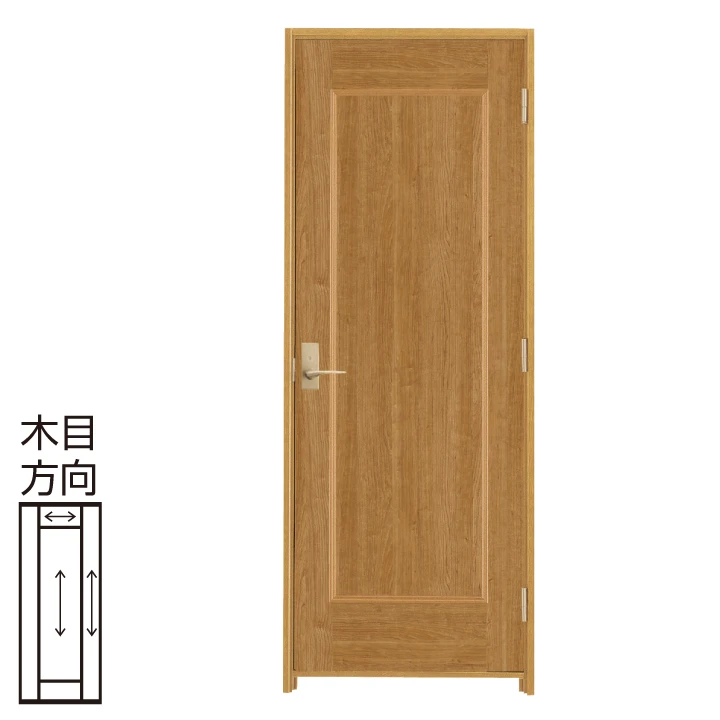 防音ドア[アドバンス(A)防音タイプ]   扉 A01デザイン 幅780 高2100〈ティーブラウン〉右・左開き兼用