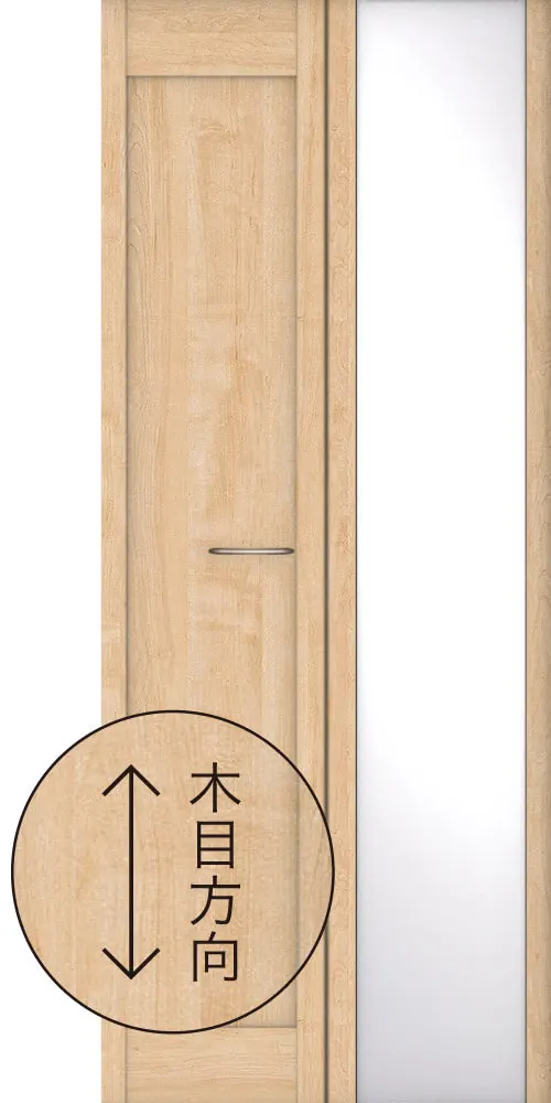 カマチタイプ（ハンドル付）ミラー扉