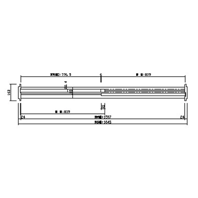 室内ドア - hapia リビングドア 引戸 - 引戸・引違 - 断面図