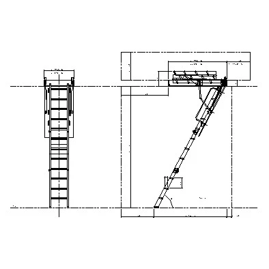 収納 - スライドタラップ - スライドタラップ36型アルミ - CAD - CAD