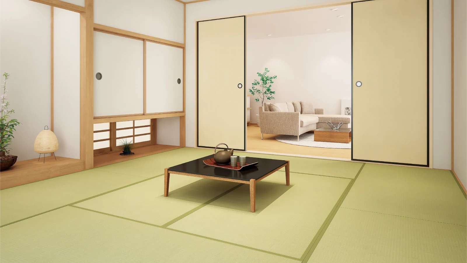 床材：ダイケン健やかおもて 清流 〈01銀白色（ぎんぱくしょく）〉