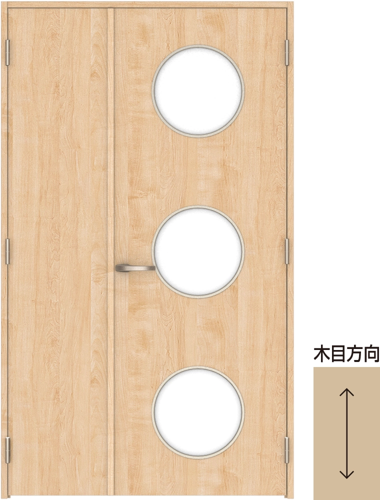 W（親扉）\n写真は〈ミルベージュ〉
