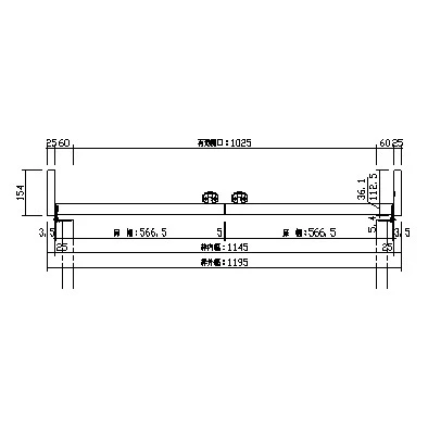 kk11ページ 室内ドア - おもいやりドア(施設向け) - 収納開き戸 - 断面図（2023年9