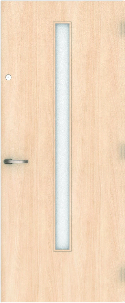 おもいやりシリーズ　片開き　扉　Ｄデザイン　８７５幅　１９００高　〈クリアベージュ〉　左右兼用　（美和ロック本締錠＋ドアレバー）用　不燃面材