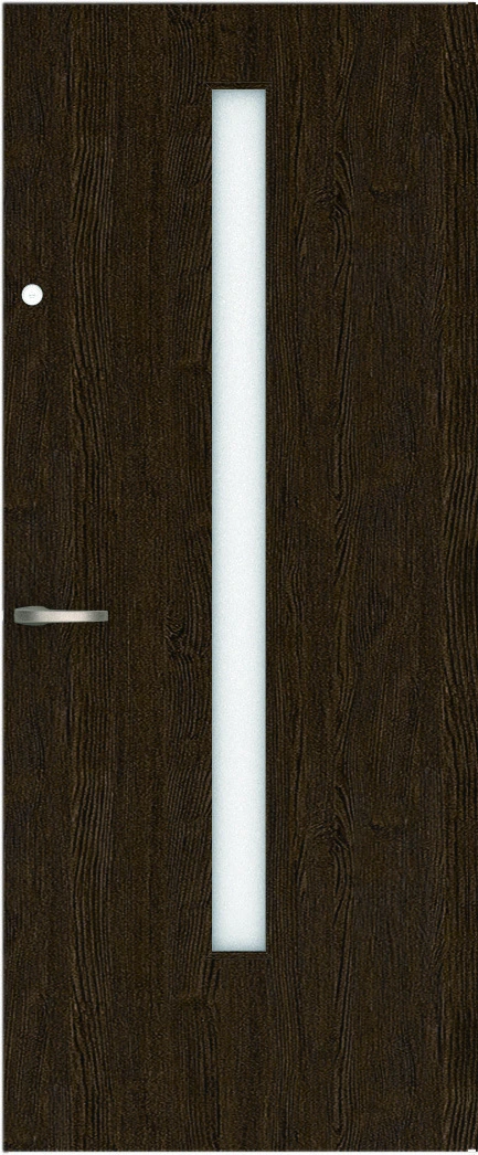 おもいやりシリーズ　片開き　扉　Ｄデザイン　８７５幅　２０００高　〈オフブラック〉　左右兼用　（簡易本締錠＋ドアレバー）用　不燃面材