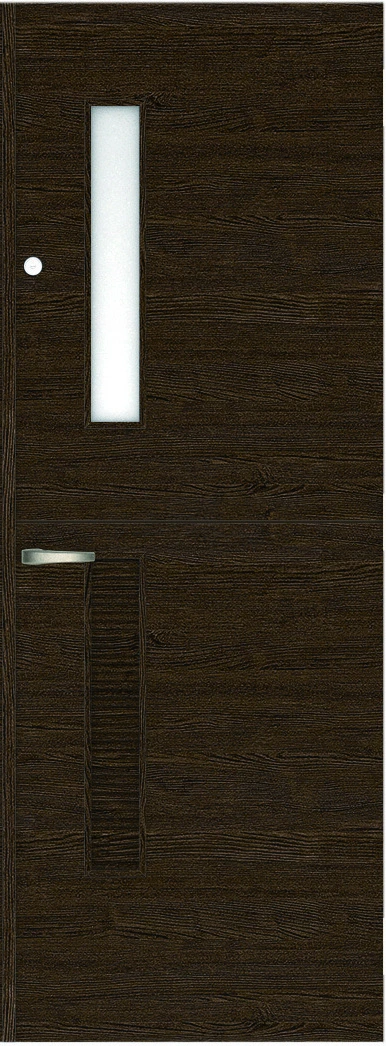 おもいやりキッズドア　親子／親親ドア　親扉　Ｍデザイン　７２１．５幅　２０００高　〈オフブラック〉　右開き　美和ロック本締錠用