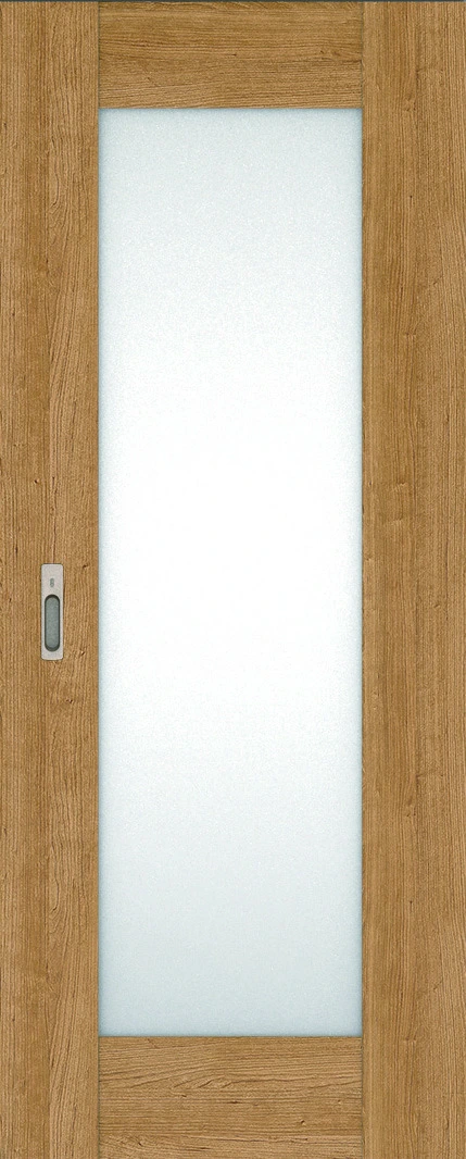 リビングドア　ハピア　アウトセット吊戸　扉　５Ｐデザイン　８３５幅　２０００高　〈ティーブラウン〉　左右兼用　錠付　ラクラクローズ付用