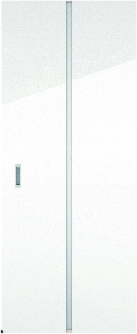 リビングドア　ハピアグロス調　アウトセット吊戸　扉　６Ｐデザイン　８３５幅　２０００高　〈ルミホワイト〉　左右兼用　空錠　ラクラクローズ付用