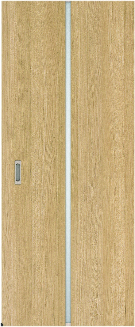 リビングドア　ハピア　アウトセット吊戸　扉　６Ｐデザイン　８３５幅　２０００高　〈ライトオーカー〉　左右兼用　空錠　ラクラクローズ付用