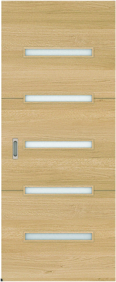 リビングドア　ハピア　アウトセット吊戸　扉　Ｙ４デザイン　８３５幅　２０００高　〈ライトオーカー〉　左右兼用　空錠　ラクラクローズ付用