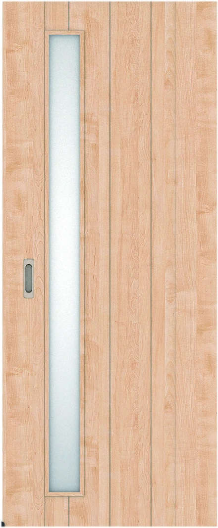 リビングドア　ハピア　アウトセット吊戸　扉　Ｅ７デザイン　８３５幅　１８００高　〈ミルベージュ〉　左右兼用　空錠　ラクラクローズ付用
