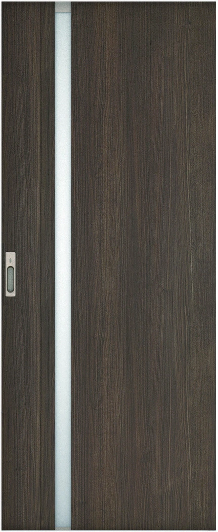 リビングドア　ハピア　引戸・片引　扉　６２デザイン　８６９幅　２０００高　〈ダルブラウン〉　左右兼用　錠付　ラクラクローズ付