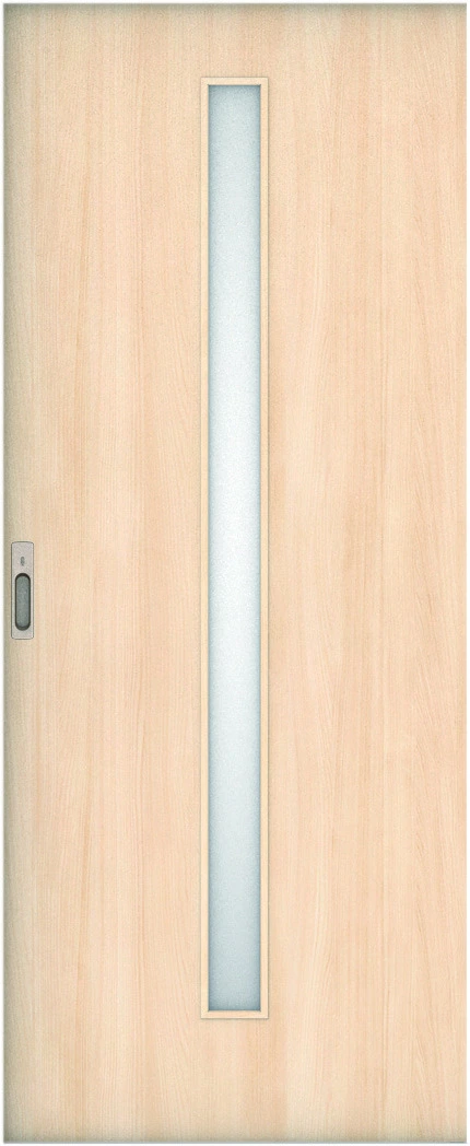 リビングドア　ハピア　引戸・片引　扉　Ｃ４デザイン　８６９幅　２０００高　〈クリアベージュ〉　左右兼用　錠付　ラクラクローズ付