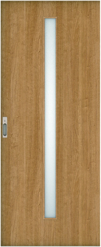 リビングドア　ハピア　引戸・片引　扉　Ｃ４デザイン　８６９幅　２０００高　〈ティーブラウン〉　左右兼用　錠付　ラクラクローズ付