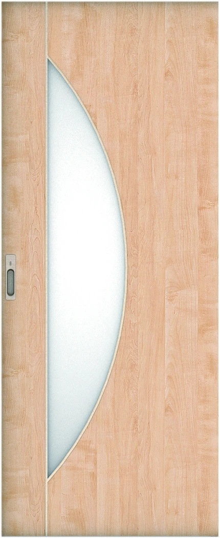 リビングドア　ハピア　引戸・片引　扉　Ｄ５デザイン　８６９幅　２０００高　〈ミルベージュ〉　左右兼用　錠付　ラクラクローズ付