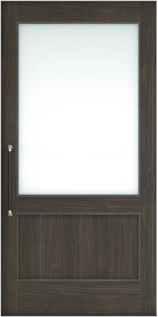 リビングドア　ハピア　巾広引戸・片引　扉　２６デザイン　９９４幅　２０００高　〈ダルブラウン〉　左右兼用　錠なし　ラクラクローズ付