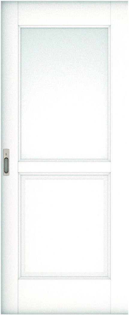 リビングドア　ハピア　引戸・片引　扉　５５デザイン　７２１．５幅　２０００高　〈モノホワイト〉　右引用　錠付　ラクラクローズ付