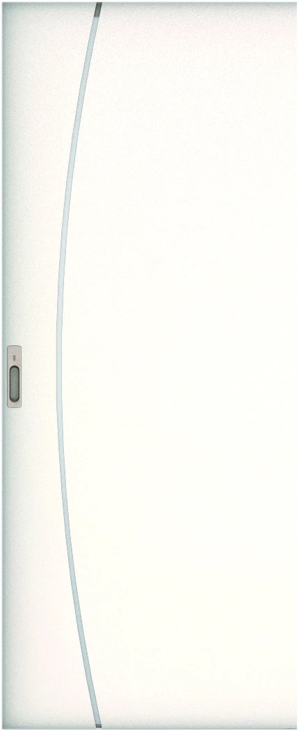 リビングドア　ハピア　吊戸・引込　扉　Ｋ４デザイン　７１０．５幅　２０００高　〈モノホワイト〉　左右兼用　錠付　ラクラクローズ付用