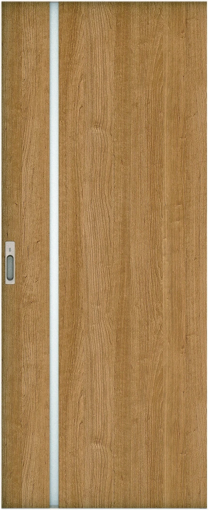 リビングドア　ハピア　吊戸・引込　扉　Ｌ９デザイン　７１０．５幅　２０００高　〈ティーブラウン〉　左右兼用　錠付　ラクラクローズ付用