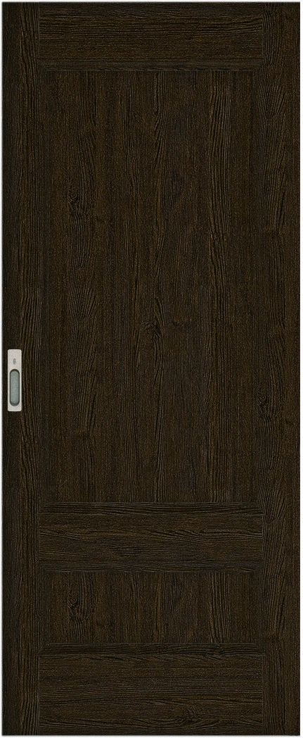 リビングドア　ハピア　吊戸・引込　扉　Ｍ１デザイン　７１０．５幅　２０００高　〈オフブラック〉　左右兼用　錠付　明かり窓付　ラクラクローズ付用