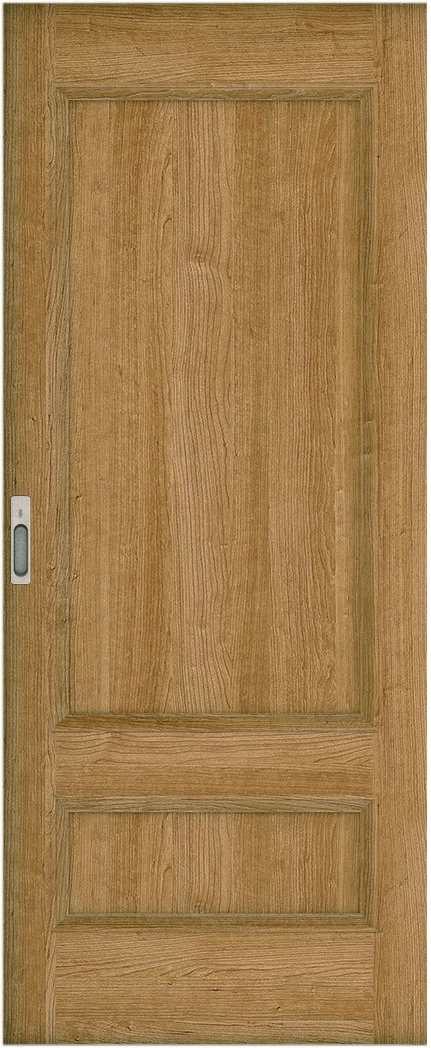 リビングドア　ハピア　吊戸・引込　扉　Ｍ１デザイン　７１０．５幅　２０００高　〈ティーブラウン〉　左右兼用　錠付　明かり窓付　ラクラクローズ付用