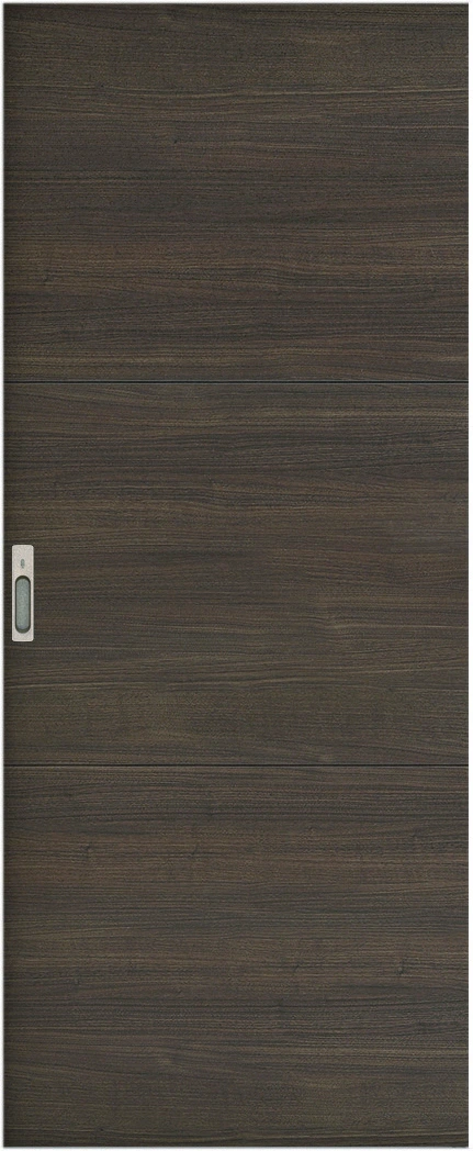 リビングドア　ハピア　吊戸・引込　扉　Ｕ４デザイン　７１０．５幅　２０００高　〈ダルブラウン〉　左右兼用　錠付　明かり窓付　ラクラクローズ付用