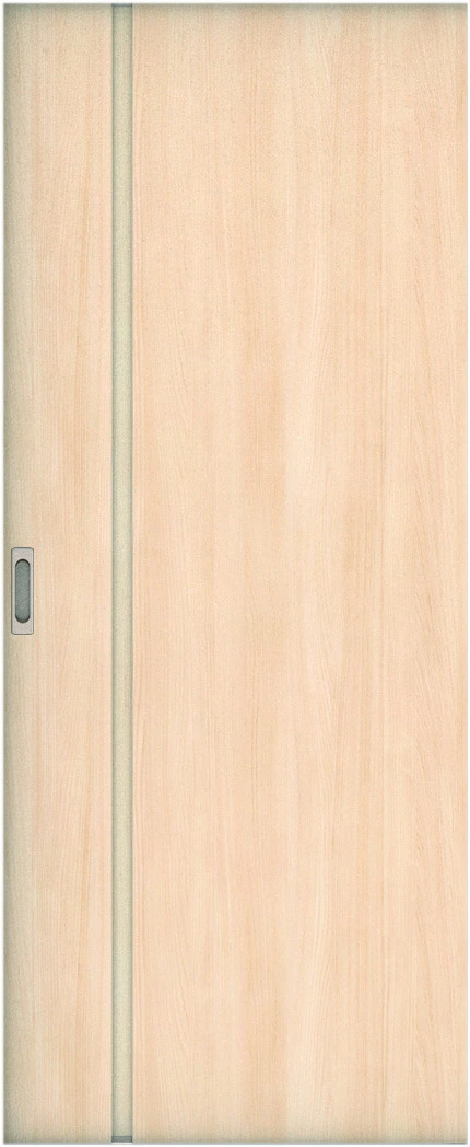 リビングドア　ハピア　吊戸・引手違　扉　Ｌ８デザイン　８１９幅　２０００高　〈クリアベージュ〉　左引用　錠なし　ラクラクローズ付用