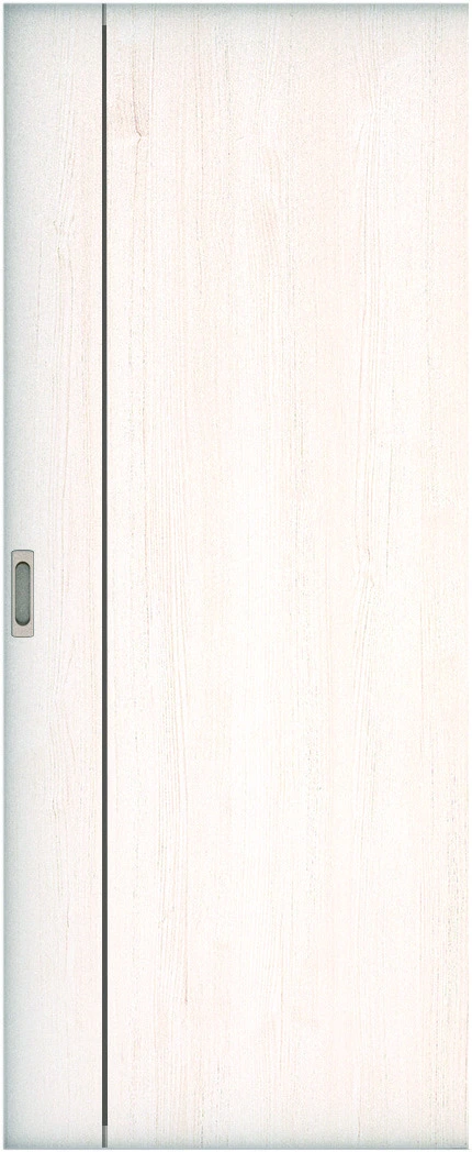 リビングドア　ハピア　引戸・片引　扉　Ｂ１デザイン　８１９幅　２０００高　〈ネオホワイト〉　左右兼用　錠なし　ラクラクローズ付