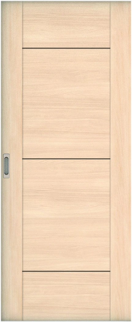 リビングドア　ハピア　引戸・片引　扉　Ｂ９デザイン　８６９幅　２０００高　〈クリアベージュ〉　左右兼用　錠なし　ラクラクローズ付