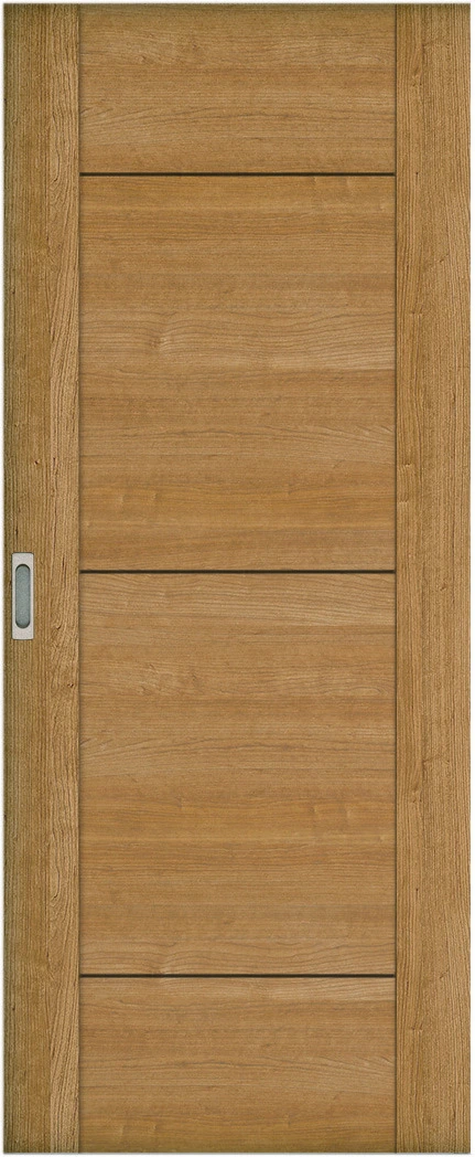 リビングドア　ハピア　引戸・片引　扉　Ｂ９デザイン　７２１．５幅　２０００高　〈ティーブラウン〉　左右兼用　錠なし　ラクラクローズ付