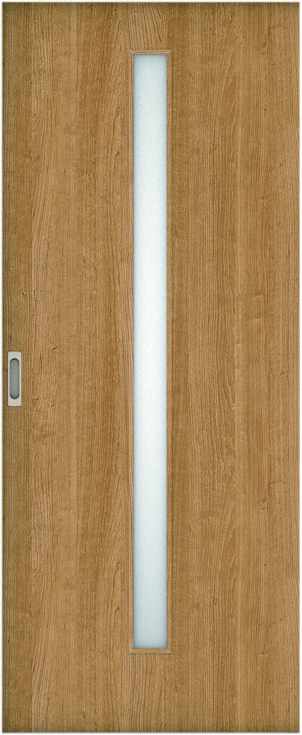 リビングドア　ハピア　引戸・片引　扉　Ｃ４デザイン　８６９幅　２０００高　〈ティーブラウン〉　左右兼用　錠なし　ラクラクローズ付