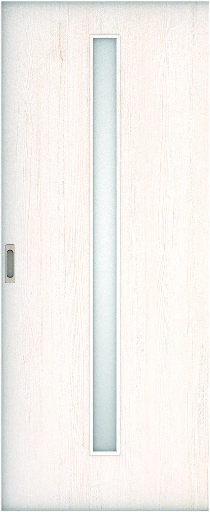 リビングドア　ハピア　引戸・片引　扉　Ｃ４デザイン　８６９幅　２０００高　〈ネオホワイト〉　左右兼用　錠なし　ラクラクローズ付