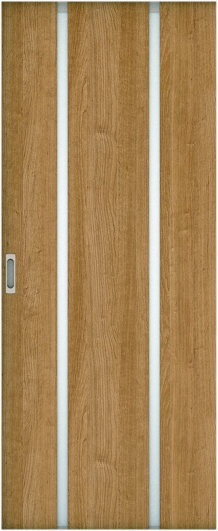 リビングドア　ハピア　引戸・片引　扉　３Ｐデザイン　８１９幅　２０００高　〈ティーブラウン〉　左右兼用　錠なし　ラクラクローズ付