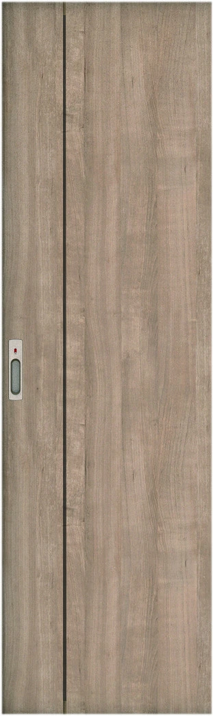 リビングドア　ハピア　引戸・片引　扉　Ｂ１デザイン　６５４幅　２０００高　〈トープグレー〉　左右兼用　錠付　ラクラクローズ付