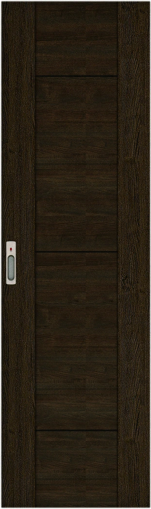 リビングドア　ハピア　引戸・片引　扉　Ｂ９デザイン　５９４幅　２０００高　〈オフブラック〉　左右兼用　錠付　ラクラクローズ付