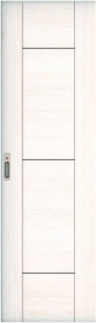 リビングドア　ハピア　引戸・片引　扉　Ｂ９デザイン　６５４幅　２０００高　〈ネオホワイト〉　左右兼用　錠付　ラクラクローズ付